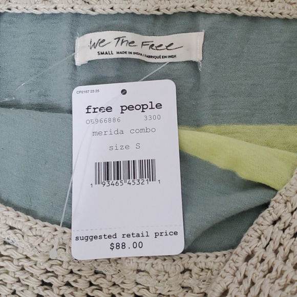 NWT'S FREE PEOPLE Merida Combo Dress Size S - Picture 7 of 7